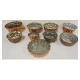 1254	GROUP OF ASSORTED COPPER FOOD MOLDS