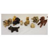 1274	GROUP OF ASSORTED STUFFED ANIMALS INCLUDING DOGS, BEARS, ETC, TALLEST APPROXIMATELY 7 IN