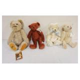 1278	GROUP OF ASSORTED VINTAGE STUFFED ANIMALS, BEARS INCLUDING MERRY THOUGHT, STEIFF, ETC, TALLEST 