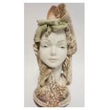 1042	LARGE CYBIS BUST OF WOMAN MARKED M.B. CYBIS, APPROXIMATELY 16 1/2 IN