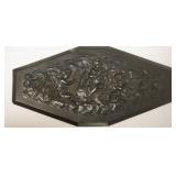 1046	EMBOSSED COMPOSITE PANEL WITH NEO CLASSICAL IMAGES, APPROXIMATELY 7 IN X 13 1/2 IN