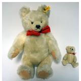 1073	STEIFF AND HERMAN TEDDY BEARS, TALLEST APPROXIMATELY 16 IN