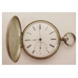 1128	ANTIQUE KEY WOUND POCKET WATCH, CASE MARKED TISSOT & CO.