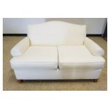 1163	ROWE FURNITURE UPHOLSTERED LOVE SEAT, APPROXIMATELY 51 IN X 34 IN X 35 IN H