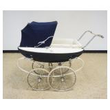 1183	VINTAGE PEDIGREE ENGLISH PRAM BABY STROLLER, APPROXIMATELY 24 IN X 53 IN X 45 IN H. SOME WEAR T