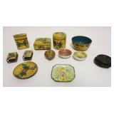 1196	GROUP OF ASSORTED ASIAN, INCLUDING CLOISONNE BOXES AND BOWLS, MINIATURE PLATES, LARGEST PIECE A