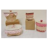 1218	ASSORTED LONGABERGER BASKETS WITH 2007, 2008, 2011 & 2013 HORIZON OF HOPE CANCER BASKETS