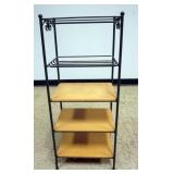 1232	LONGABERGER METAL CRAFT BOOK STAND WITH 3 WOOD SHELVES