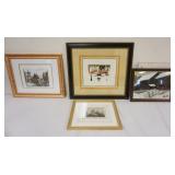1249	GROUP OF ASSORTED FRAMED ARTWORK