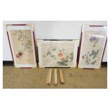1251	GROUP OF FRAMED ASIAN ARTWORK & SCROLLS