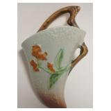 1003	ROSEVILLE POTTERY WALL POCKET, GRAY BITTER SWEET, APPROXIMATELY 7 1/4 IN HIGH