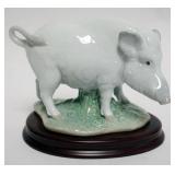 1010	LLADRO PORCELAIN FIGURE, CHINESE ZODIAC COLLECTION, BOAR FIGURINE, APPROXIMATELY 5 IN HIGH