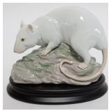 1011	LLADRO PORCELAIN FIGURE, CHINESE ZODIAC COLLECTION, RAT FIGURINE, APPROXIMATELY 4 1/4 IN