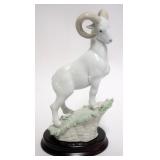 1013	LLADRO PORCELAIN FIGURE, CHINESE ZODIAC COLLECTION, RAM FIGURINE, APPROXIMATELY 9 IN HIGH