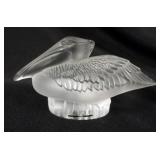 1020B	LALIQUE CRYSTAL FIGURE OF A PELICAN, APPROXIMATELY 3 1/2 IN H