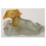 1020E	DAUM FRANCE FIGURE OF A HORSE, APPROXIMATELY 3 IN H