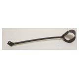 1058	PRIMITIVE WROUGHT IRON FIREPLACE COOKING UTENSIL, APPROXIMATELY 21 IN LONG