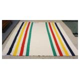 1064	HUDSON BAY BLANKET, PEARCE WOOLEN MILLS INC, APPROXIMATELY 93 IN X 97 IN