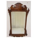 1080	ANTIQUE MAHOGANY CHIPPENDALE MIRROR, APPROXIMATELY 20 IN X 37 IN