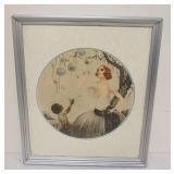 1082	FRAMED AND MATTED ICART STYLE PRINT, APPROXIMATELY 24 IN X 28 IN OVERALL