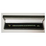 1177	14K BLUE TOPAZ BRACELET, 10.99 DWT INCLUDING STONES, APPROXIMATELY 7 IN L