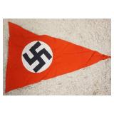 1205	GERMAN WWII PENNANT, APPROXIMATELY 26 IN X 18 IN