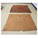 1212	PAISLEY MATERIAL, LARGEST APPROXIMATELY 70 IN X 69 IN