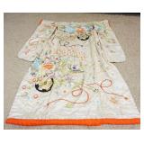 1214	LARGE ASIAN EMBROIDERED ROBE, APPROXIMATELY 66 IN X 54 IN