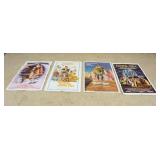 1228	GROUP OF 4 VINTAGE MOVIE POSTERS, LARGEST APPROXIMATELY 27 IN X 41 IN