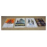 1230	GROUP OF 4 VINTAGE MOVIE POSTERS, LARGEST APPROXIMATELY 27 IN X 41 IN