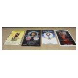 1231	GROUP OF 4 VINTAGE MOVIE POSTERS, LARGEST APPROXIMATELY 27 IN X 41 IN