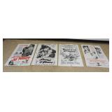 1241	GROUP OF VINTAGE MOVIE POSTERS