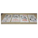 1243	GROUP OF VINTAGE MOVIE POSTERS