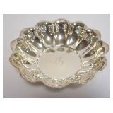 1005	STERLING SILVER BOWL W/SCALLOPED EDGE, 15.55 OZT
