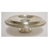 1008	STERLING SILVER WEIGHTED COMPOTE W/RETICULATED EDGE, APPROXIMATELY 8 1/2 IN X 3 1/4 IN