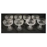 1015	AUSTRIAN CUT CRYSTAL CHAMPAGNE GLASSES, SET OF 8, EACH APPROXIMATELY 4 1/2 IN HIGH