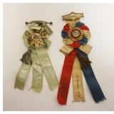 1045	ANITIQUE NEW JERSEY TURN OF THE CENTURY FIREMANS CONVENTION RIBBONS, BADGES, PHOTO BUTTONS, FLE