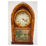 1062	ANTIQUE DS CROSBY BEEHIVE CLOCK, APPROXIMATELY 4 IN X 11 IN X 19 IN HIGH