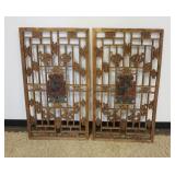 1102	CARVED WOOD ASIAN PANELS, EACH APPROXIMATELY 24 IN X 43 IN H