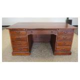 1135	BOB TIMBERLAKE SOLID CHERRY EXECUTIVE DESK WITH PANELED SIDES AND BACK, WITH 2 PULL OUT SURFACE