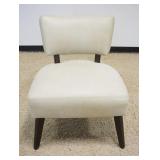 1163	CRATE & BARREL LEATHER OCCASIONAL CHAIR