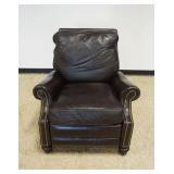 1181	BRADINGTON YOUNG LEATHER RECLINER WITH BRASS TACK ACCENTS