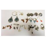 1208	SELECTION OF APPROXIMATELY 15 PAIRS OF PIERCED AND CLIP ON EARRINGS 
