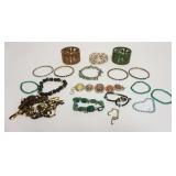 1210	SELECTION OF APPROXIMATELY 18 COSTUME BRACELETS