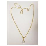 1218	LADIES 14K PEARL NECKLACE, 3.5 DWT WITH PEARL