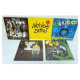 1283	ROCK/PUNK RECORDS, 5 ALBUMS, CRASS, THE WEIRDOS, NERVOUS EATERS, MISSION OF BURMA, NUGGETS VOL 