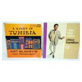1298	JAZZ RECORDS, 2 ALBUMS, ART BLAKEY, CHICO HAMILTON