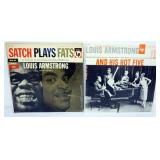 1307	JAZZ RECORDS, 2 ALBUMS, LOUIS ARMSTRONG