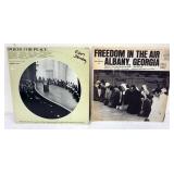 1334	POLITICAL RECORDS 2 ALBUMS POETS FOR PEACE, FREEDOM IN THE AIR ALBANY GEORGIA