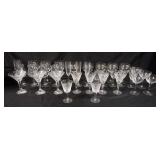 1057	GROUP OF ASSORTED STEMMED DRINKWARE INCLUDING WATERFORD CRYSTAL, TALLEST APPROXIMATELY 9 1/2 IN